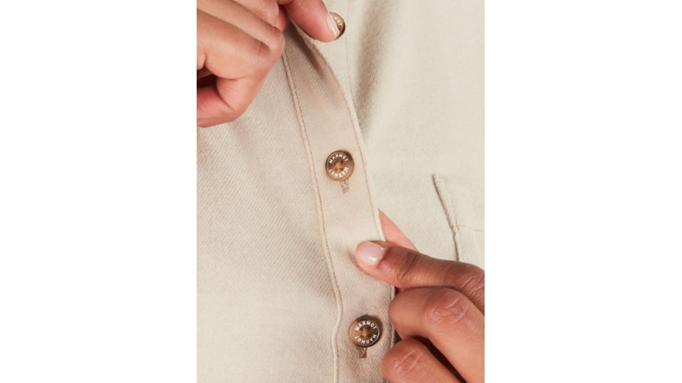 Marmot Fairfax Boyfriend Midweight Flannel - Womens, Sandbar, Extra Small, M10643-7829-XS