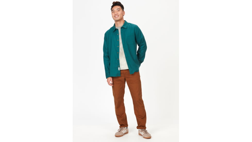 Marmot Fairfax Lightweight Long Sleeve Flannel - Mens, Dark Jungle, Small, M14657-22261-S