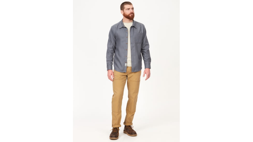 Marmot Fairfax Lightweight Long Sleeve Flannel - Mens, Steel Onyx, Extra Large, M14657-1515-XL