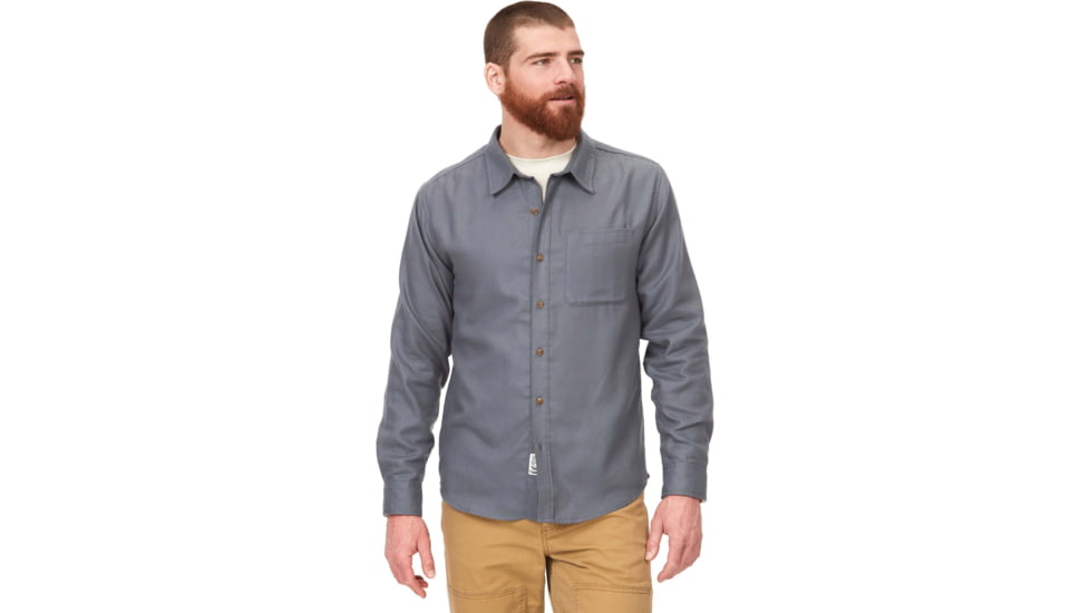 Marmot Fairfax Lightweight Long Sleeve Flannel - Mens, Steel Onyx, Extra Large, M14657-1515-XL