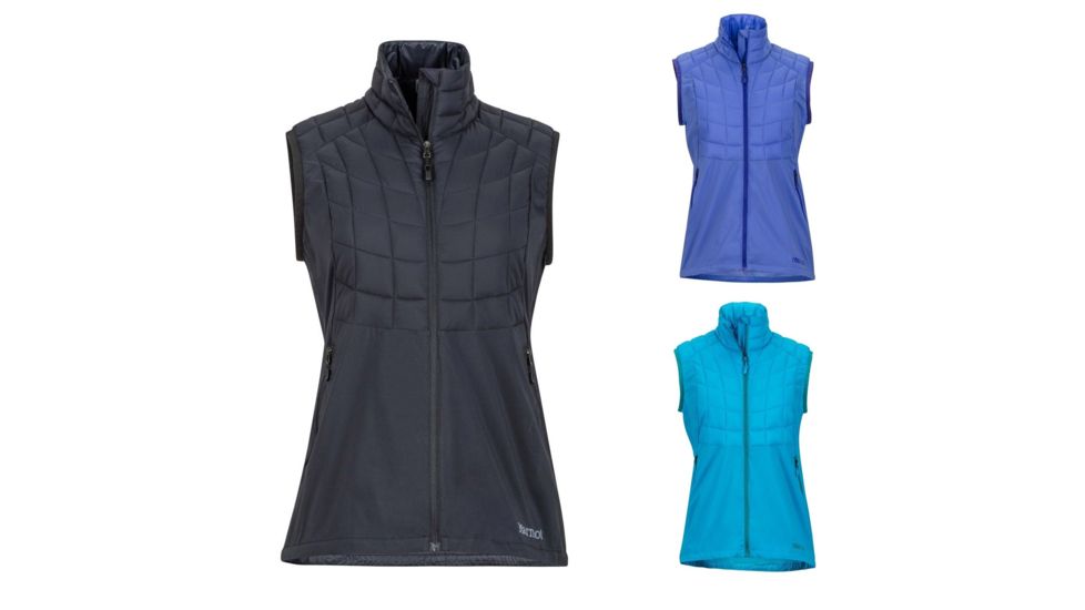 Marmot Featherless Trail Insulated Vest - Womens, Black, Lilac, Oceanic