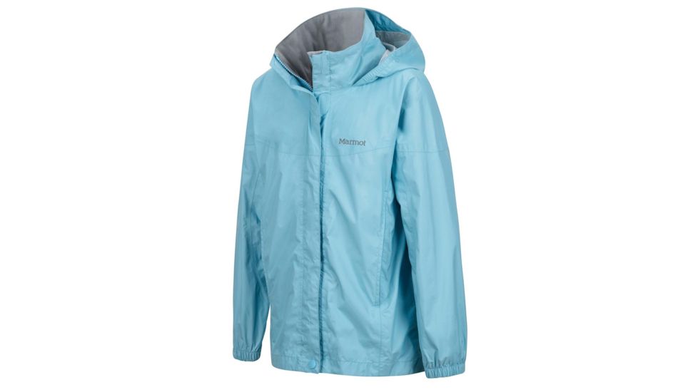 Marmot Girls Precip Jacket, Sky High, Extra Small 55680-3663-XS