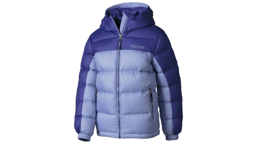 Marmot Guides Down Hoody - Girls-Pale Dusk/Gemstone-Medium