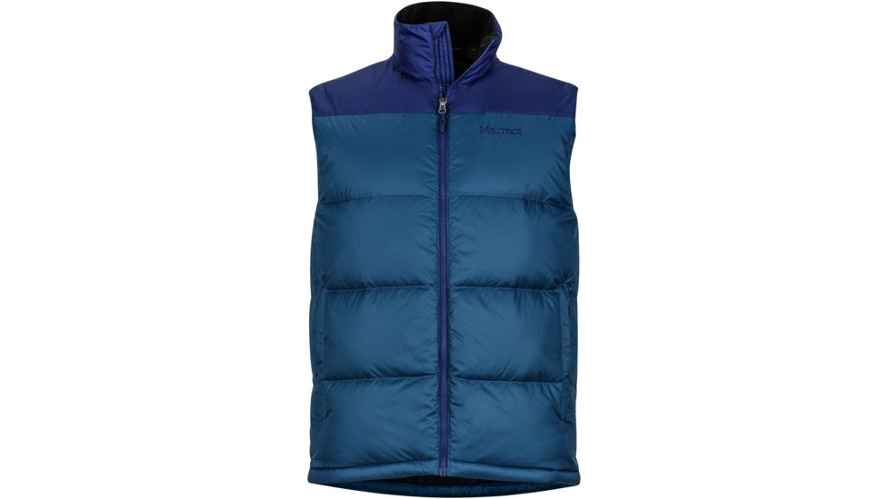 Marmot Guides Down Vest - Men's-Denim/Arctic Navy-Medium