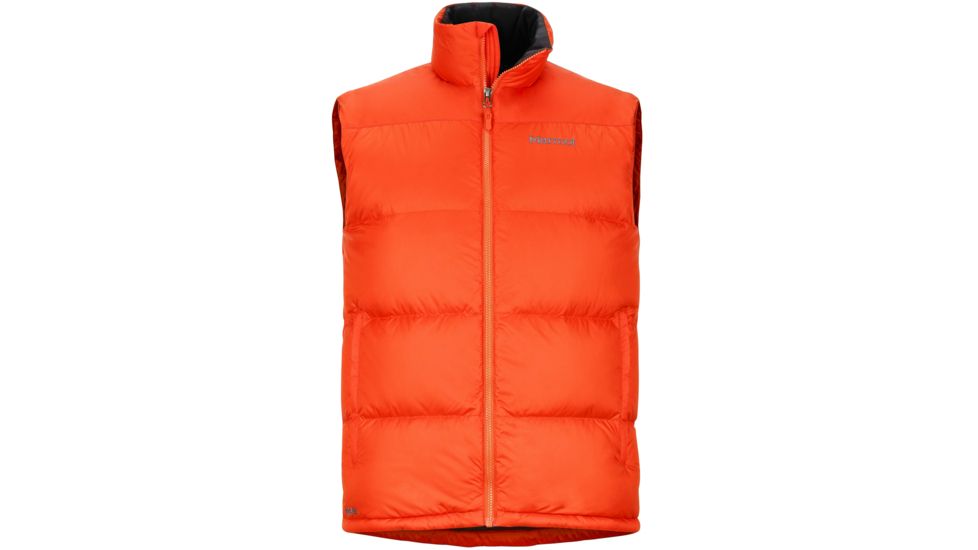 Marmot Guides Down Vest - Men's-Mars Orange-Small
