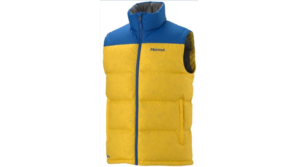 Marmot Guides Down Vest - Men's-Small-Gargoyle/Slate Grey