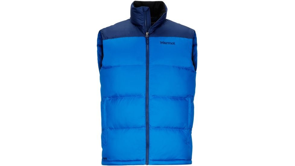 Marmot Guides Down Vest - Men's-True Blue/Arctic Navy-X-Large