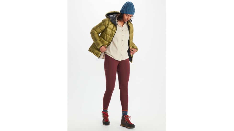 Marmot Hype Down Hoody - Womens, Military Green, Extra Large, 79310-4050-XL