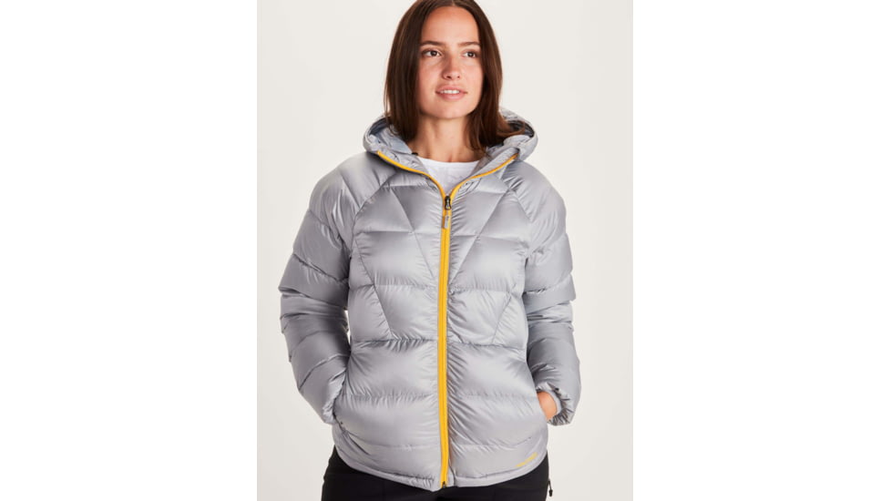 Marmot Hype Down Hoody - Womens, Sleet, Small, 79310-504-Small