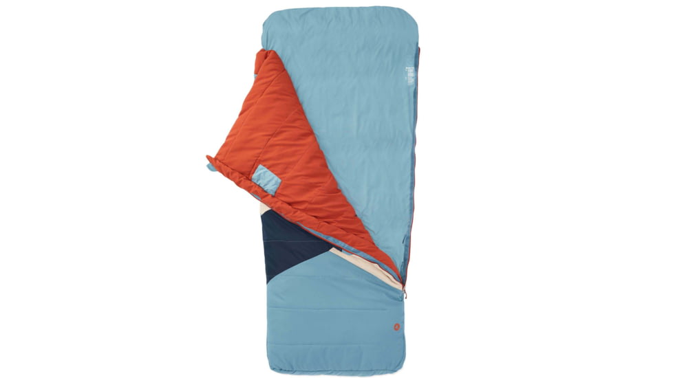 Marmot Idlewild 30 Sleeping Bags, Cascade Blue/Picante, Left Zip, 37270-3176-LZ