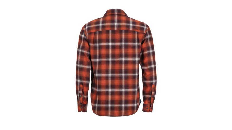 Marmot Jasper Midweight Flannel Long Sleeve - Mens, Burgundy, Extra Large, 44500-6995-XL