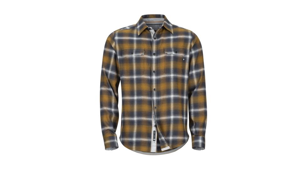 Marmot Jasper Midweight Flannel Long Sleeve - Mens, Slate Grey, Extra Large, 44500-1440-XL