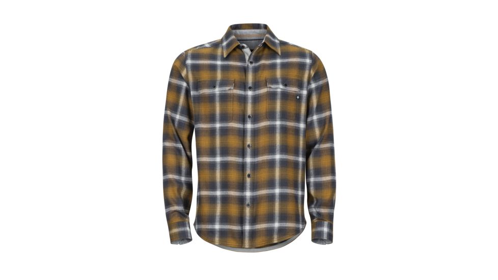Marmot Jasper Midweight Flannel Long Sleeve - Mens, Slate Grey, Extra Large, 44500-1440-XL