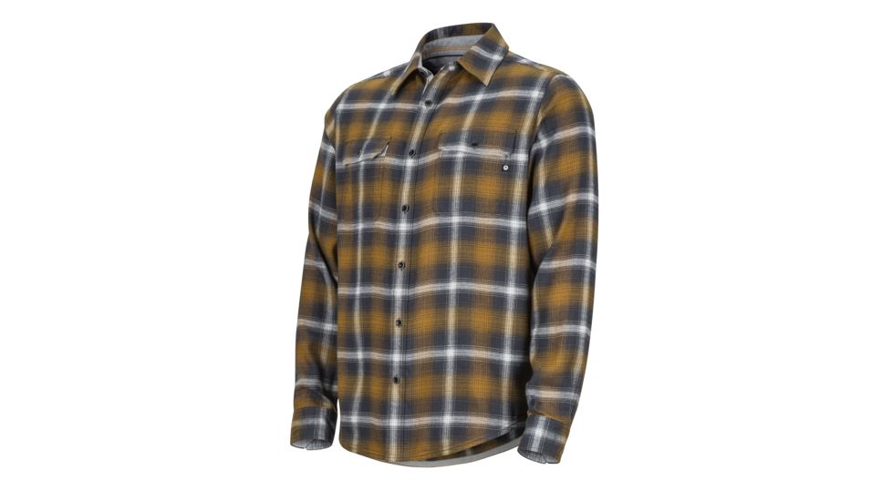 Marmot Jasper Midweight Flannel Long Sleeve - Mens, Slate Grey, Extra Large, 44500-1440-XL