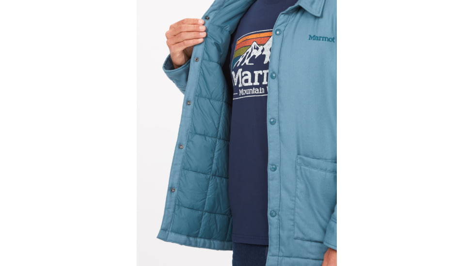 Marmot Lanigan Flannel Chore Coat - Mens, Moon River, Medium, M13200-1904-M