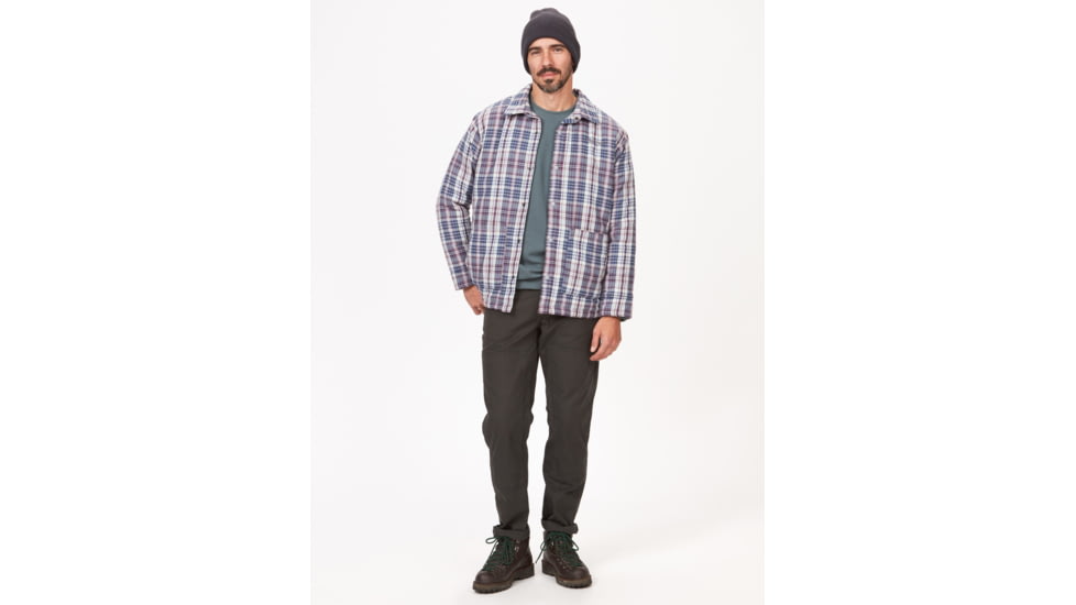 Marmot Lanigan Flannel Chore Coat - Mens, Sleet, Extra Large, M13200-504-XL