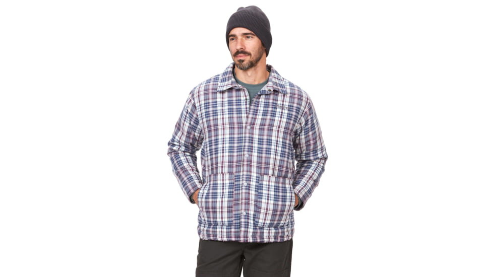 Marmot Lanigan Flannel Chore Coat - Mens, Sleet, Extra Large, M13200-504-XL