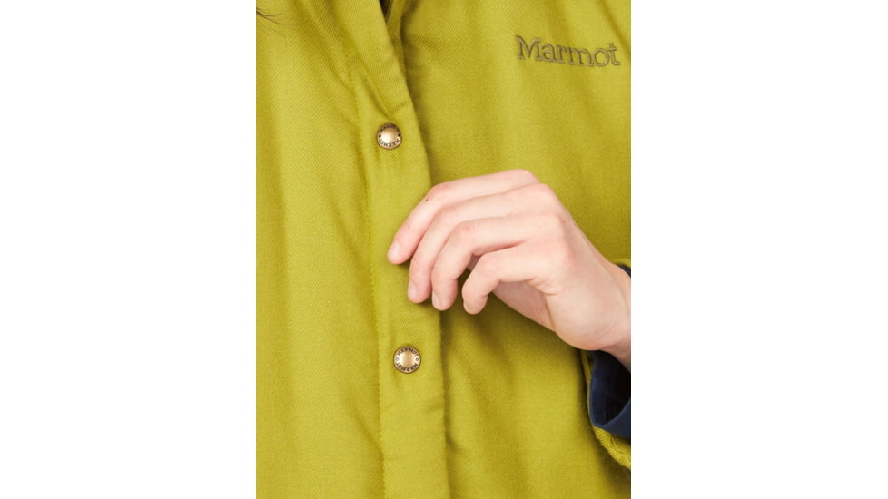 Marmot Lanigan Flannel Coat - Womens, Cilantro, Medium, M13171-4440-M