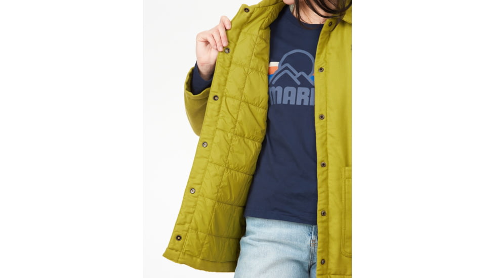 Marmot Lanigan Flannel Coat - Womens, Cilantro, Medium, M13171-4440-M