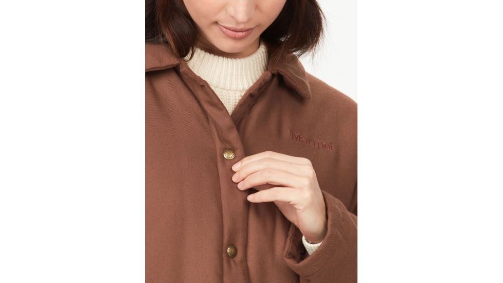 Marmot Lanigan Flannel Coat - Womens, Pinecone, Small, M13171-7387-S