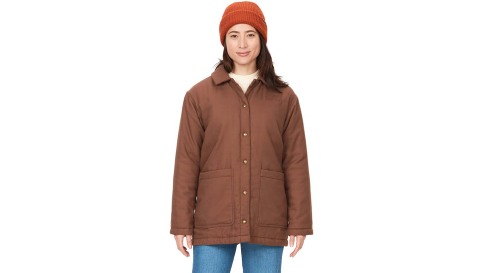 Marmot Lanigan Flannel Coat - Womens, Pinecone, Small, M13171-7387-S
