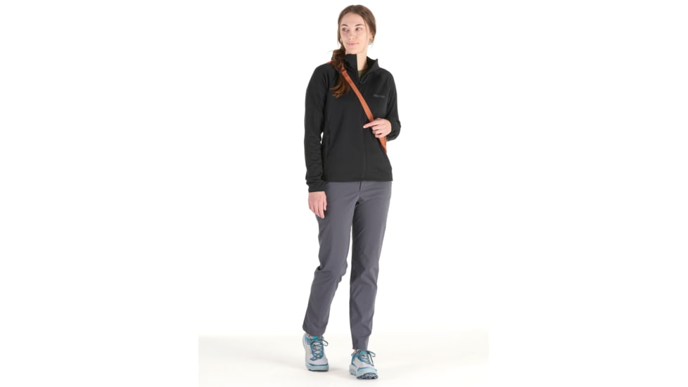 Marmot Leconte Fleece Hoody - Womens, Black, Small, M15393-001-S