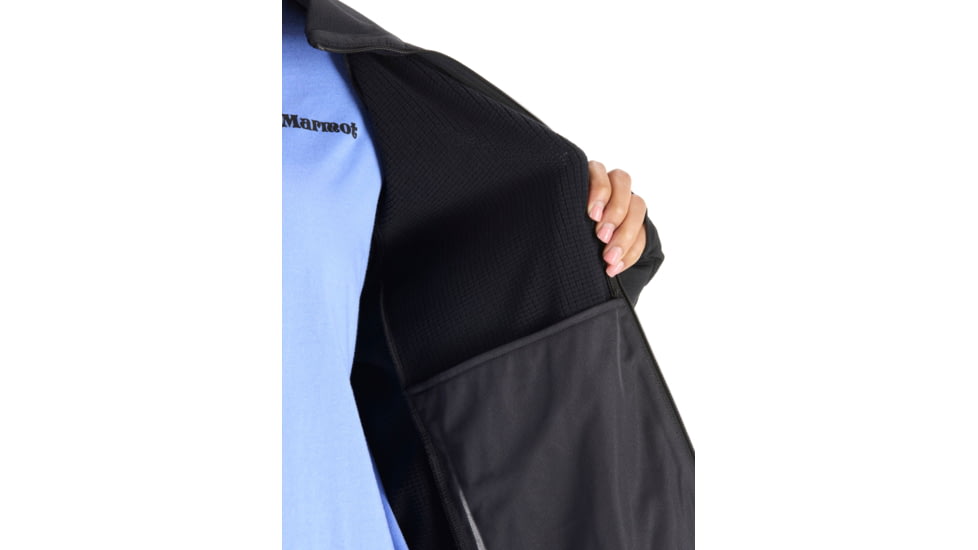 Marmot Leconte Fleece Jacket - Womens, Black, Medium, M15392-001-M