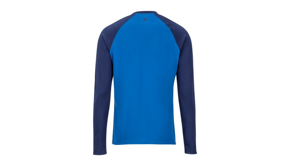 Marmot Lightweight Kestrel Long Sleeve Crew - Mens, Dark Cerulean/Arctic Navy, Small, 10910-3691-S