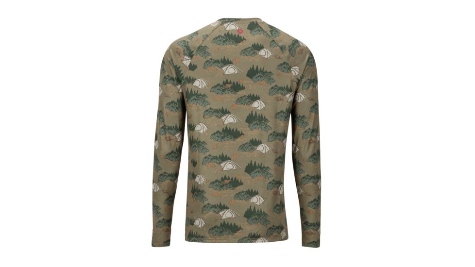 Marmot Lightweight Kestrel LS Crew - Mens, Camping Camo, Extra Large, 10910-4887-XL