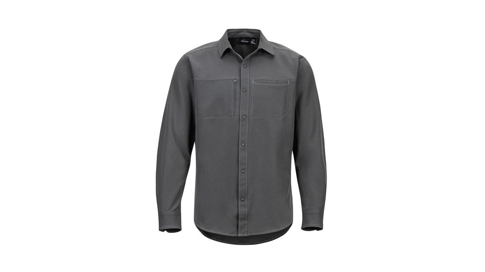 Marmot Lisgar Long Sleeve - Men's, Slate Grey, Medium, 42230-1440-M