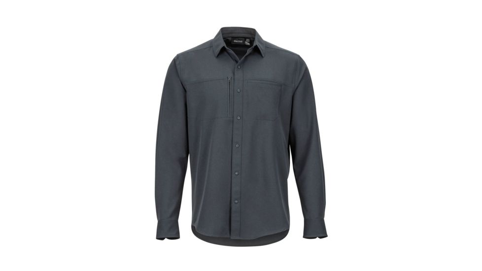 Marmot Lisgar Long Sleeve - Mens, Dark Steel, Medium, 42230-Dark Steel-M-DEMO