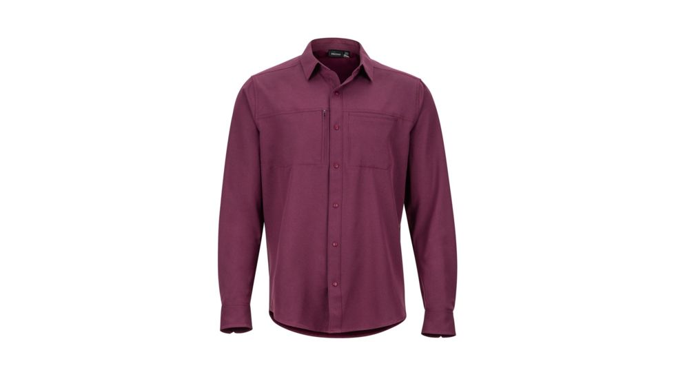 Marmot Lisgar Long Sleeve - Mens, Fig, Medium, 42230-Fig-M-DEMO