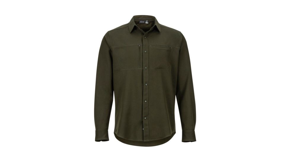 Marmot Lisgar Long Sleeve - Mens, Rosin Green, Medium, 42230-Rosin Green-M-DEMO