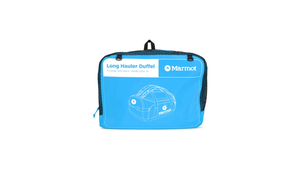 Marmot Long Hauler Duffel, Clear Blue/Dark Steel, Extra Large, 36350-5022-ONE