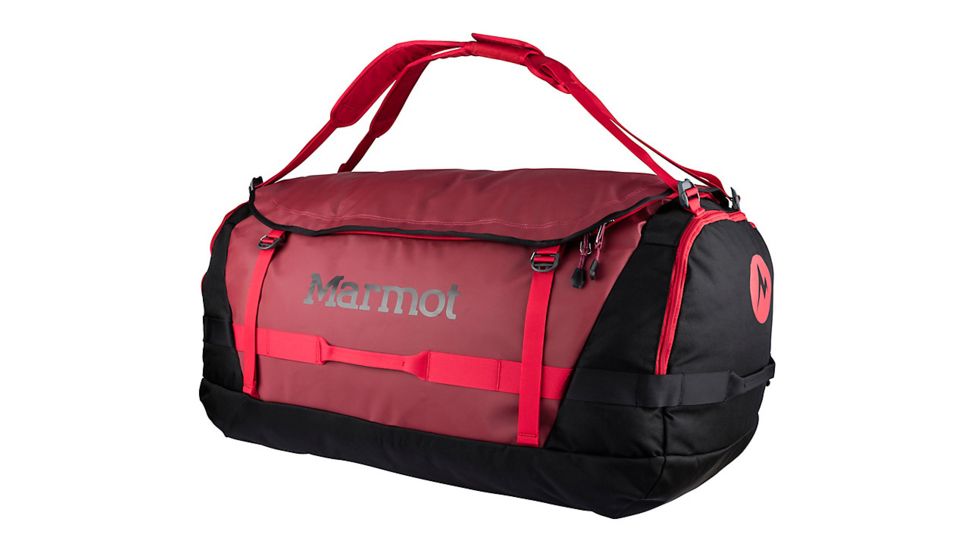 Marmot Long Hauler Duffel Expedition 125L Bag, Brick/Black, One Size, 38680-661-ONE