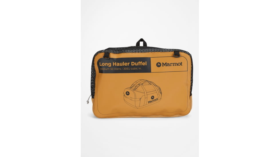 Marmot Long Hauler Duffel, Scotch/Black, Medium, 36330-7403-ONE