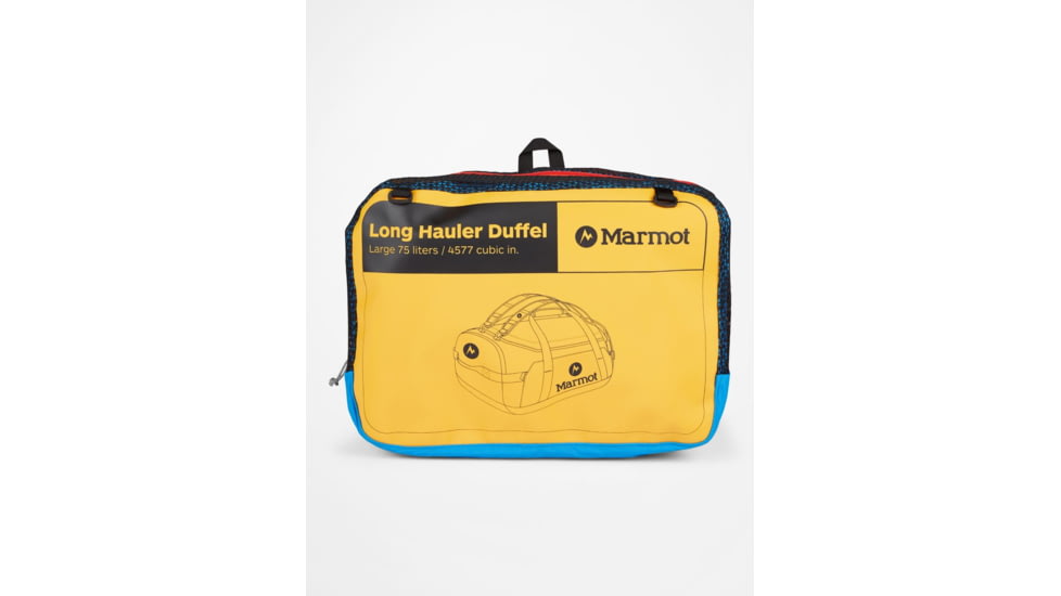 Marmot Long Hauler Duffel, Solar/Victory Red, Large, 36340-5999-ONE