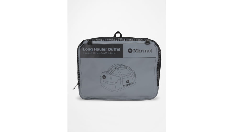 Marmot Long Hauler Duffel, Steel Onyx/Dark Steel, Extra Large, 36350-1517-ONE