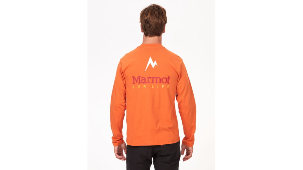 Marmot Marmot For Life Long Sleeve Tee - Mens, Tangelo, 2XL, M14671-9434-XXL