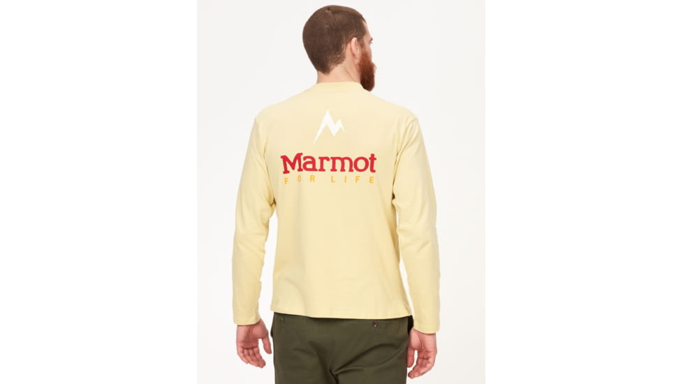 Marmot Marmot For Life Long Sleeve Tee - Mens, Wheat, Small, M14671-7035-S