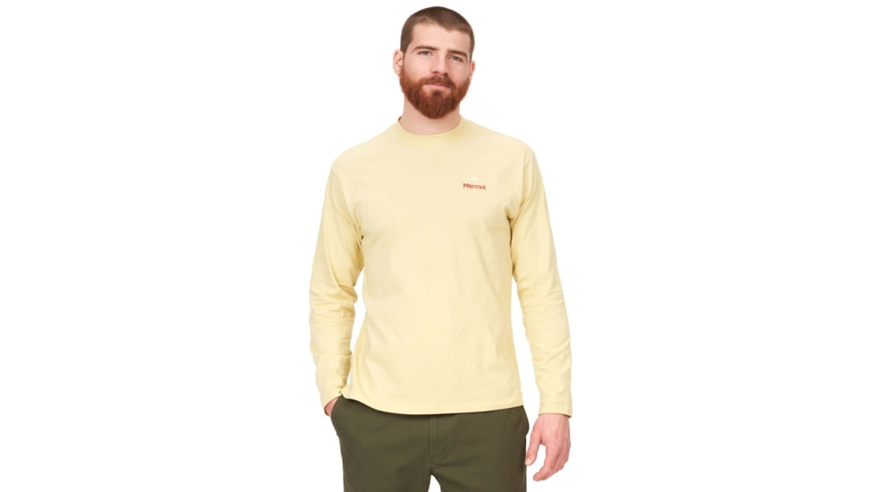 Marmot Marmot For Life Long Sleeve Tee - Mens, Wheat, Small, M14671-7035-S
