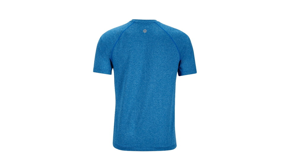 Marmot Mens Accelerate Short Sleeve, New True Blue Heather, XXL, 53550-3864-XXL