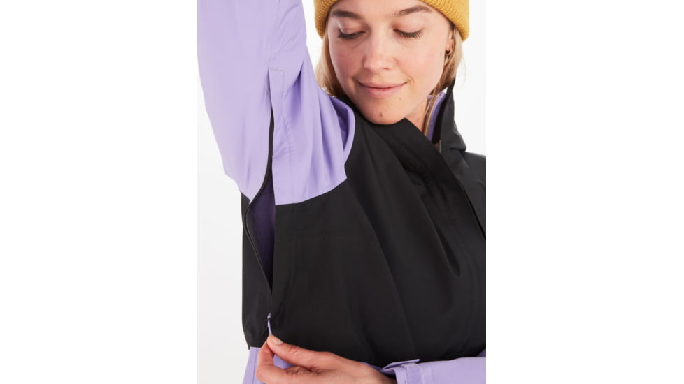 Marmot Minimalist GORE-TEX Jacket - Women's, Extra Small, Black/paisley purple, M12683-20795-XS