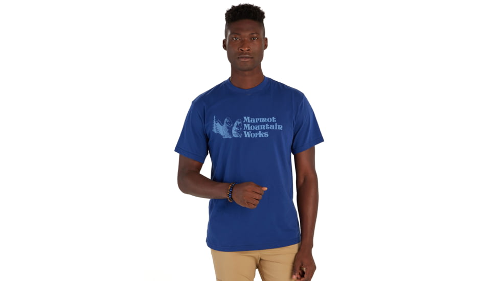 Marmot MMW Short Sleeve T-Shirts - Mens, Twilight Blue, Extra Large, M15593-23091-XL