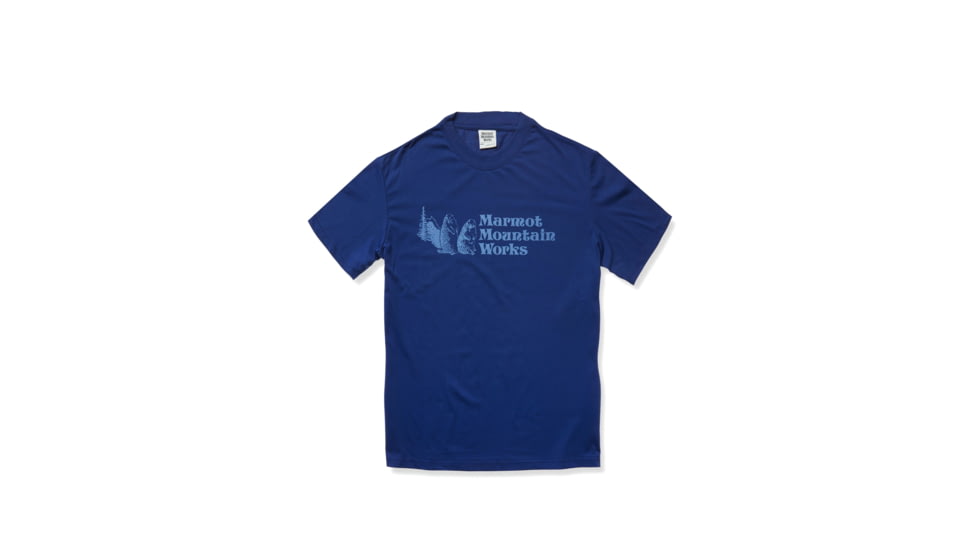 Marmot MMW Short Sleeve T-Shirts - Mens, Twilight Blue, Extra Large, M15593-23091-XL