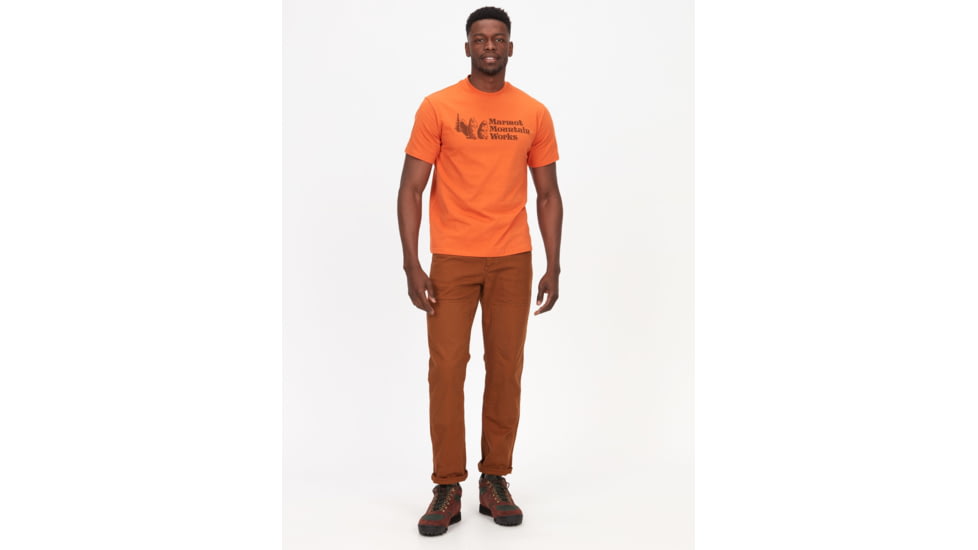 Marmot MMW Tee Short Sleeve - Mens, Tangelo, Small, M15593-9434-S