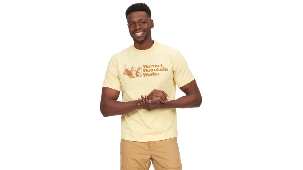 Marmot MMW Tee Short Sleeve - Mens, Wheat, Extra Large, M15593-7035-XL