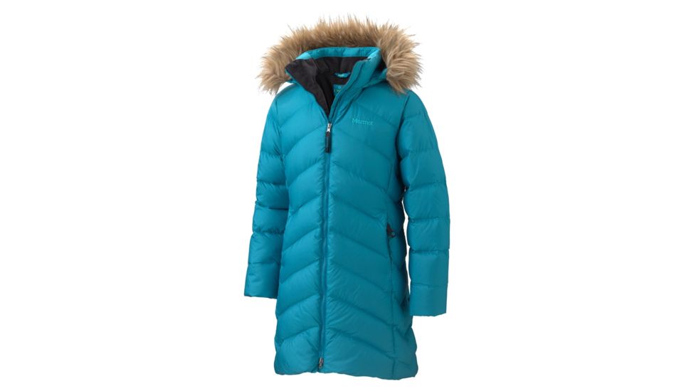 Marmot Montreaux Coat - Girl's-Small-Mosiac Blue