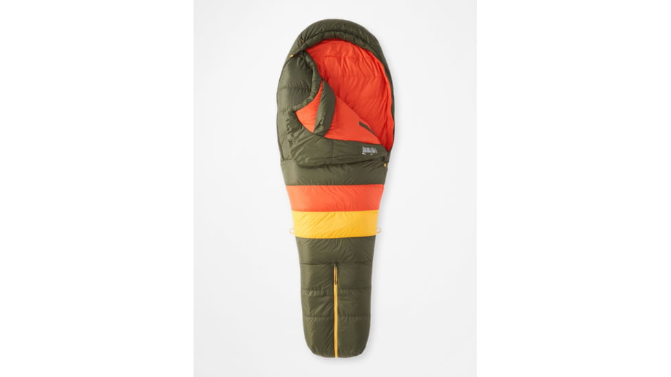 Marmot Never Winter Sleeping Bags - Mens, Nori/Red Sun, Dual-Zip, M12782-19627-DZ