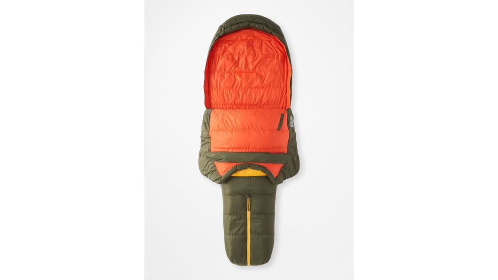 Marmot Never Winter Sleeping Bags - Mens, Nori/Red Sun, Dual-Zip, M12782-19627-DZ